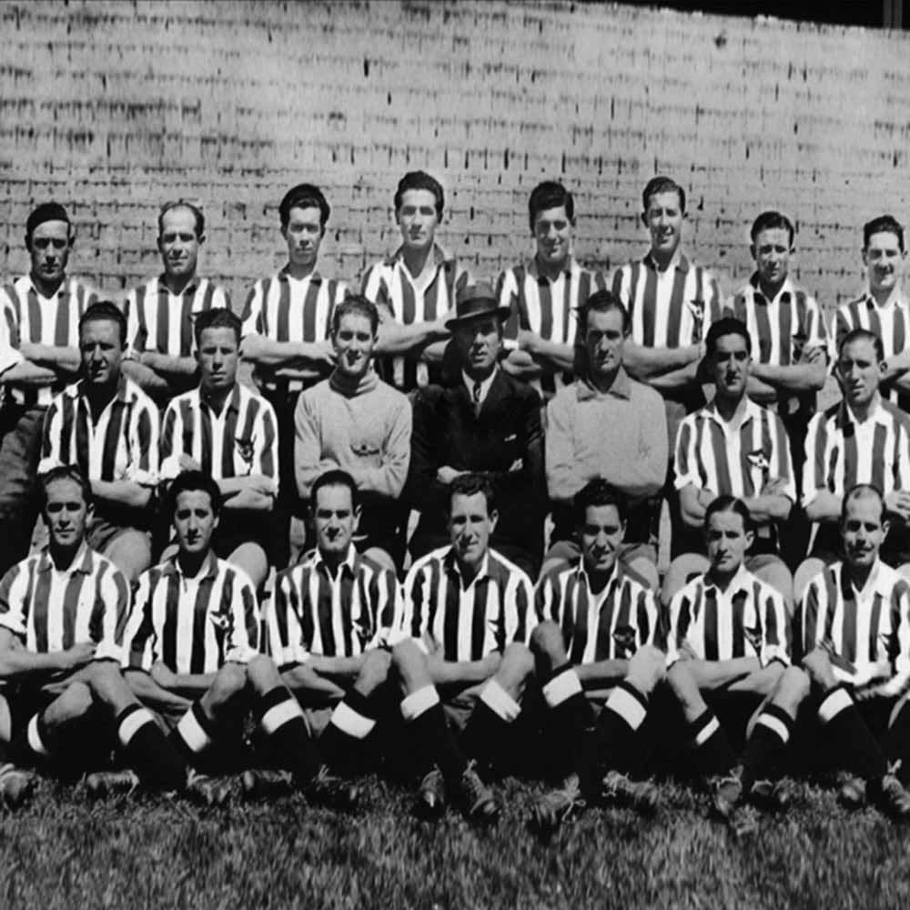 Copa Atletico Madrid 1939-1940 Retro Fotballdrakt Hjemme