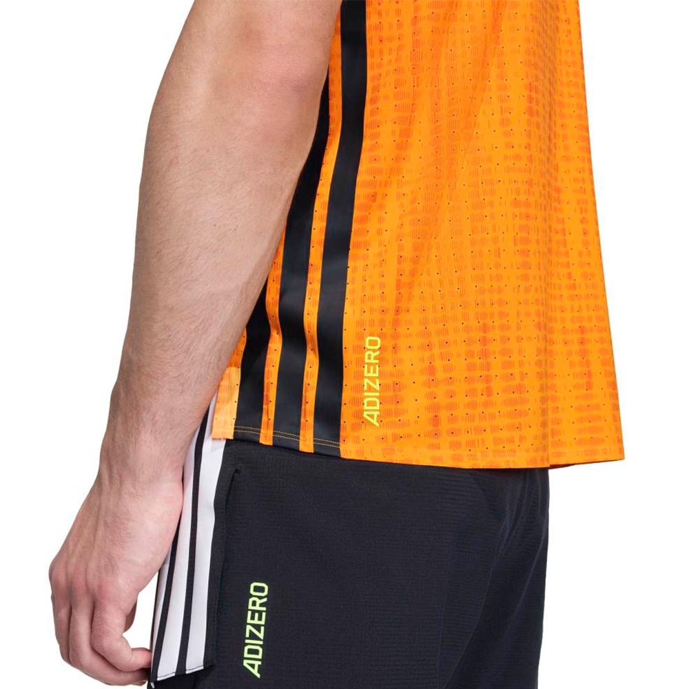 Adidas Adizero Running Singlet Herre Oransje/Sort