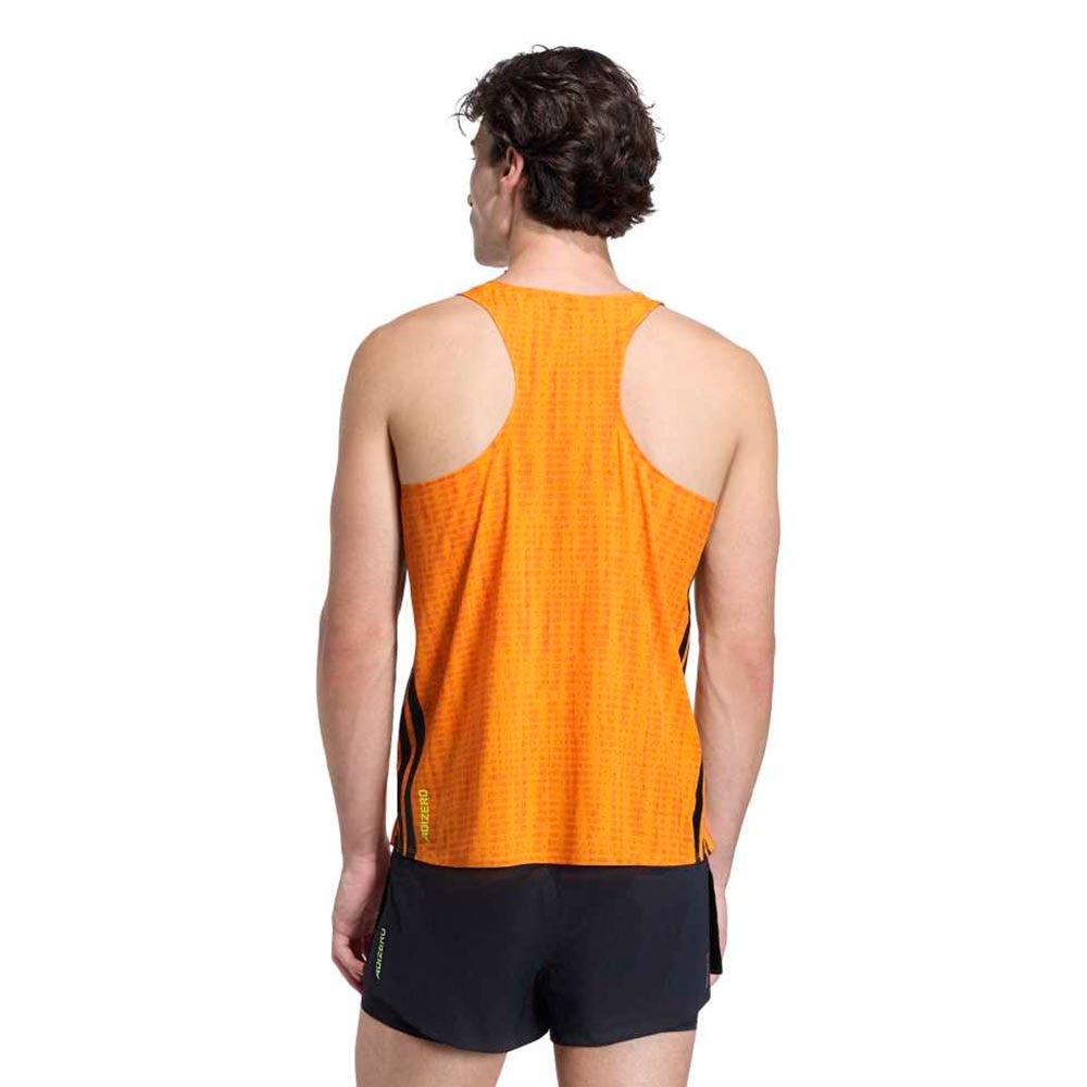 Adidas Adizero Running Singlet Herre Oransje/Sort