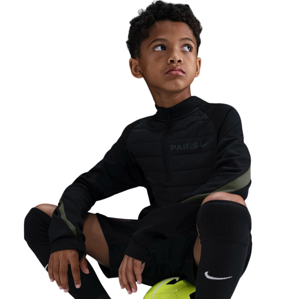 Nike PSG Academy Padded Treningsgenser Barn Winter Warrior Sort