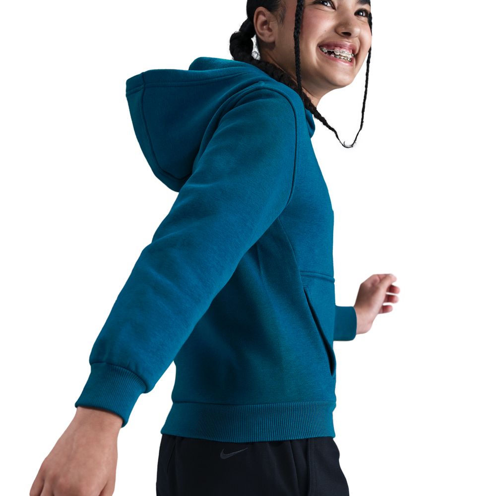 Nike Mbappé Club Fleece Hettegenser Barn Blå/Grønn