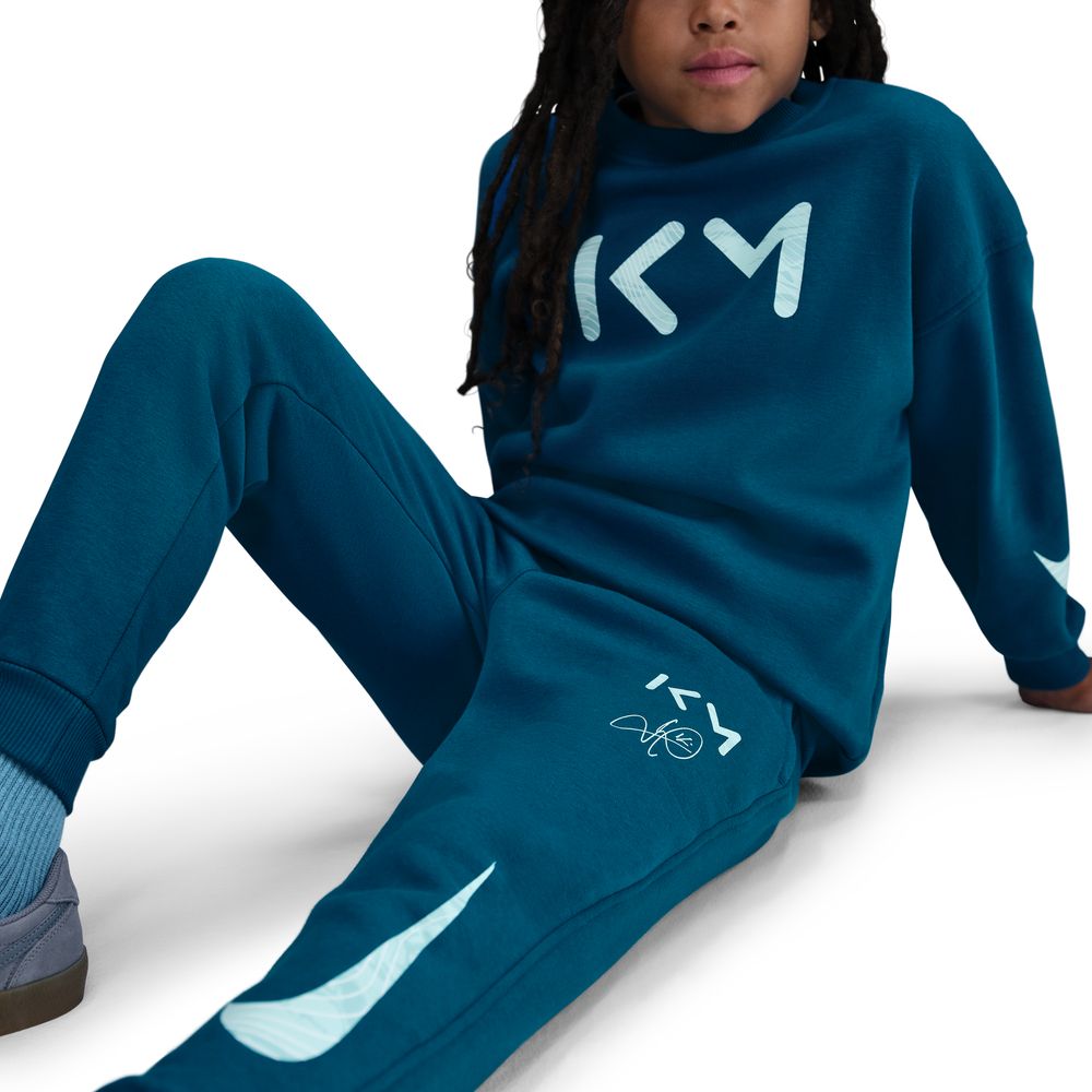 Nike Mbappé Club Fleece Fritidsbukse Barn Blå/Grønn