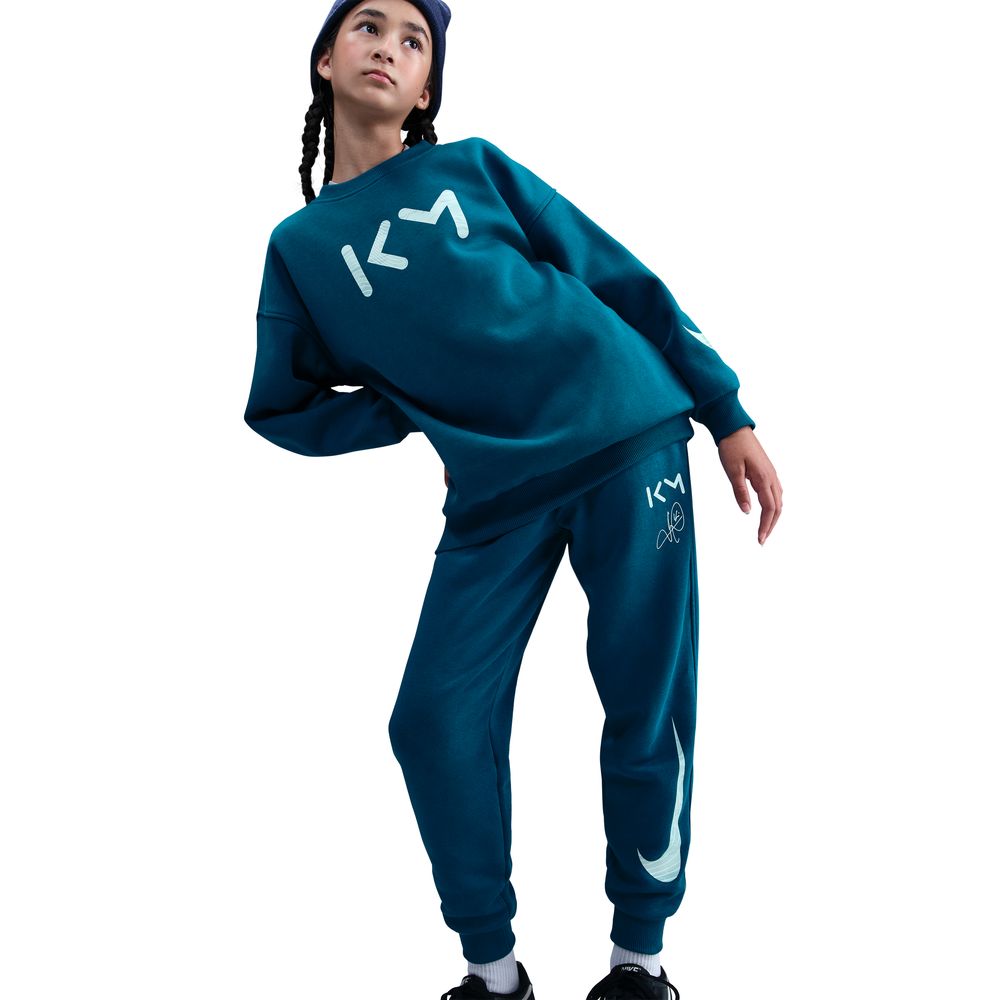 Nike Mbappé Club Fleece Fritidsbukse Barn Blå/Grønn
