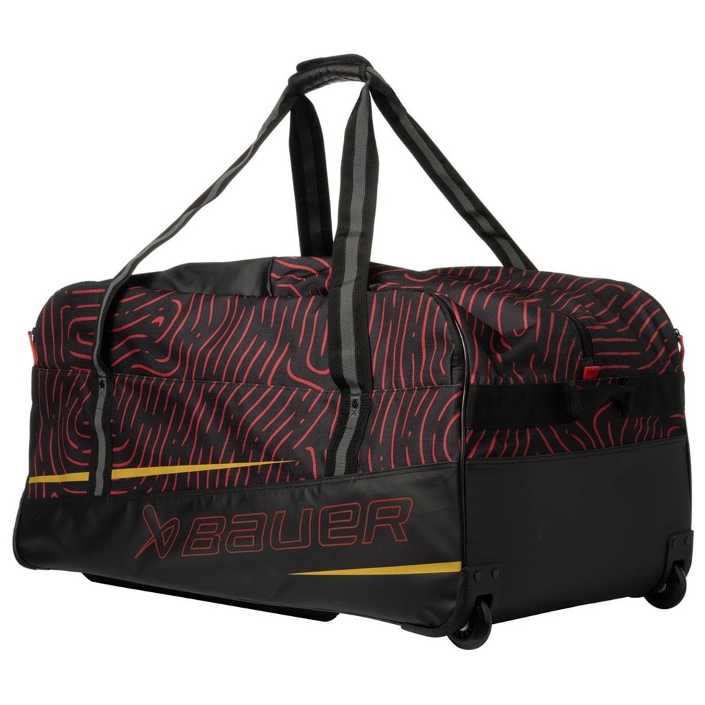 Bauer Premium Junior Hockeybag med hjul Svart og Rød