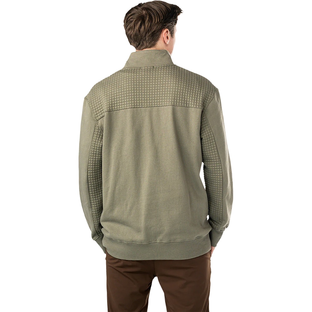 Bauer Quilted 1/4 Zip Genser Grønn
