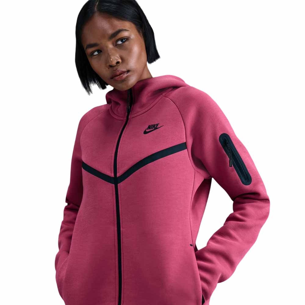 Nike Sportswear Tech Fleece Full-Zip Windrunner Hettegenser Dame Rosa