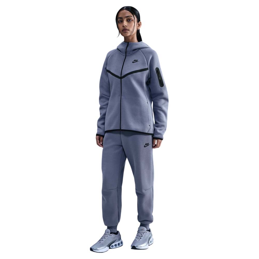 Nike Sportswear Tech Fleece Full-Zip Windrunner Hettegenser Dame Blå