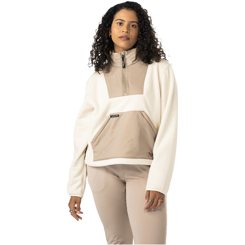 Bauer Fleece 1/2 Zip Dame Cream/Beige
