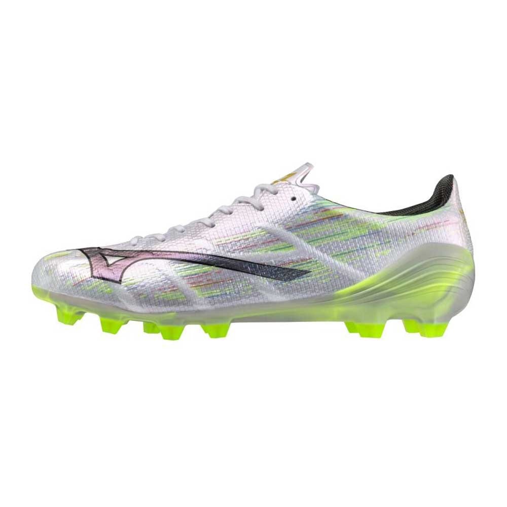 Mizuno Alpha II Elite FG Fotballsko Sølv/Grønn