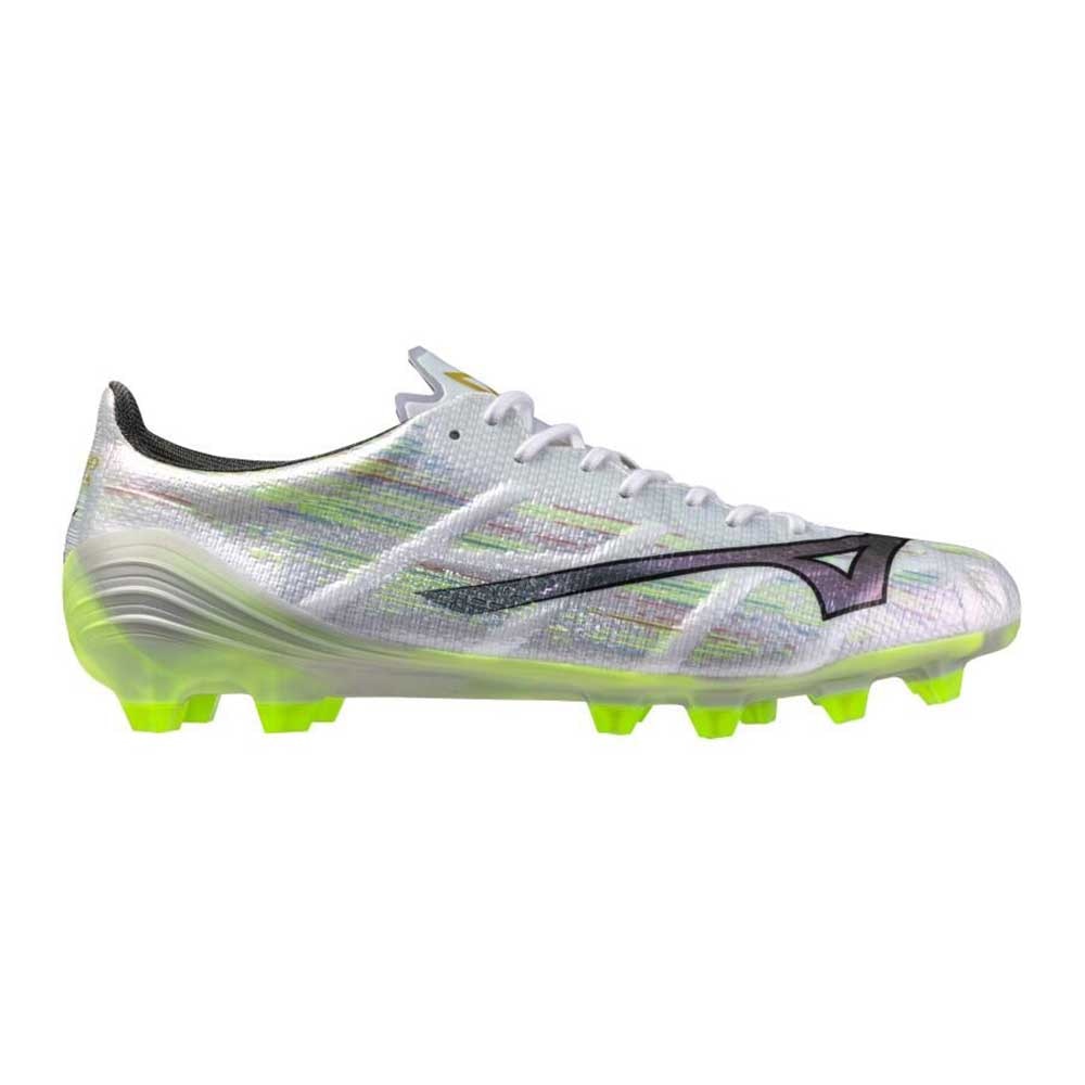 Mizuno Alpha II Elite FG Fotballsko Sølv/Grønn