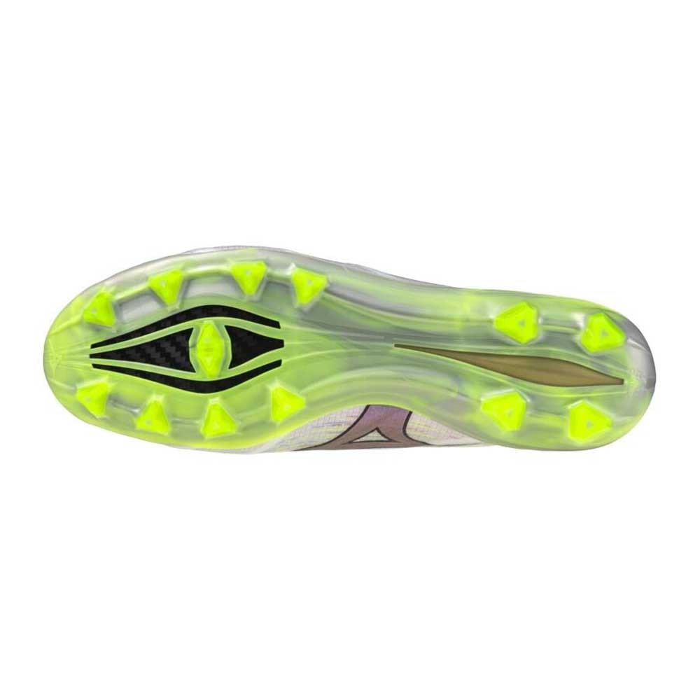 Mizuno Alpha II Elite FG Fotballsko Sølv/Grønn