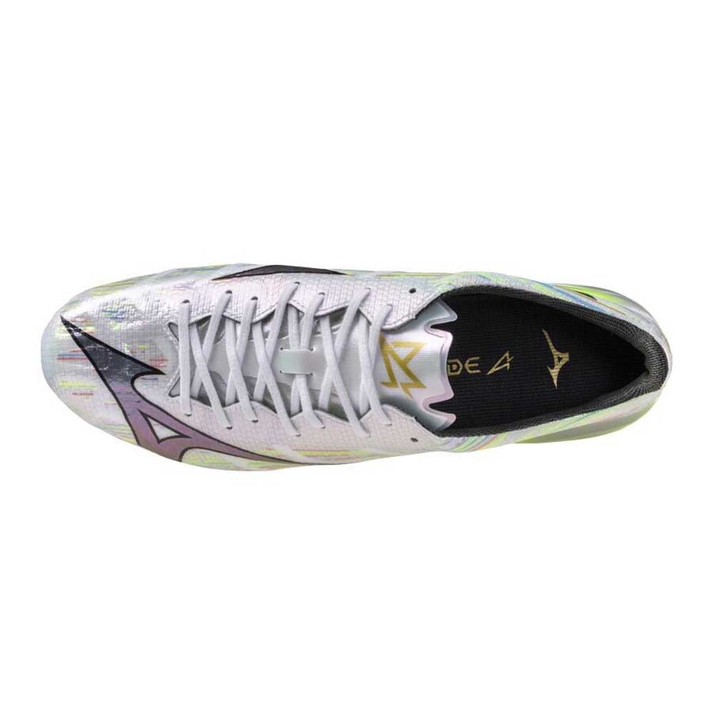 Mizuno Alpha II Elite FG Fotballsko Sølv/Grønn