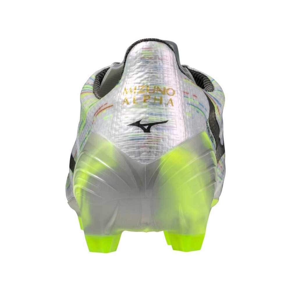 Mizuno Alpha II Elite FG Fotballsko Sølv/Grønn