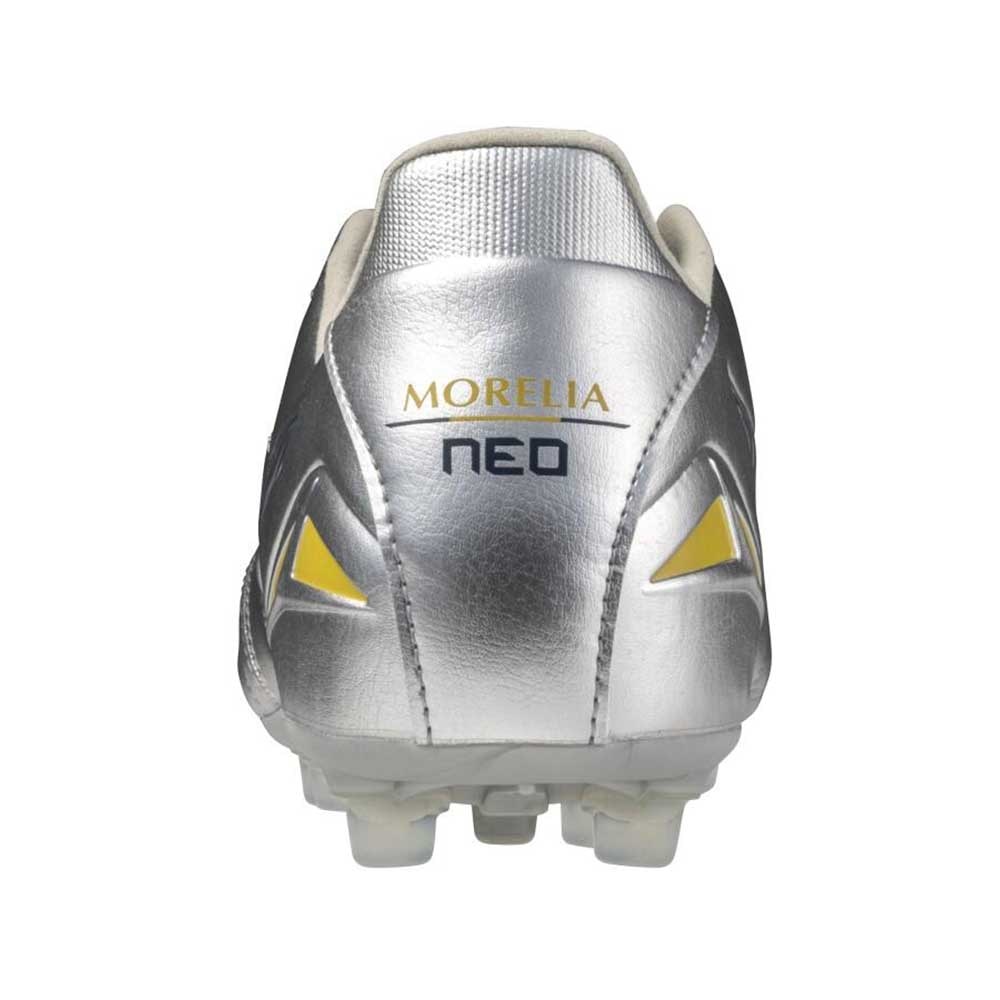 Mizuno Morelia Neo IV Pro AG Fotballsko Platinum Silver