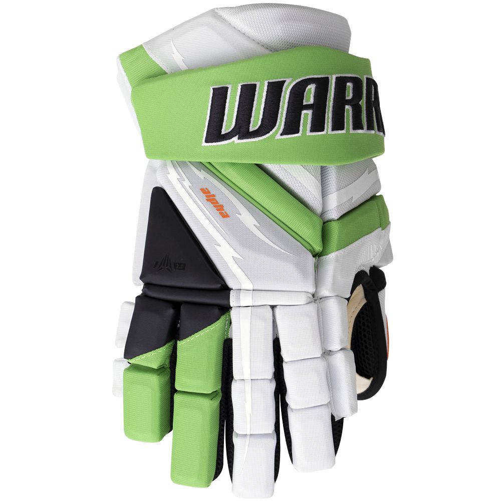 Warrior Alpha Deluxe Hockeyhanske Hvit/Grønn