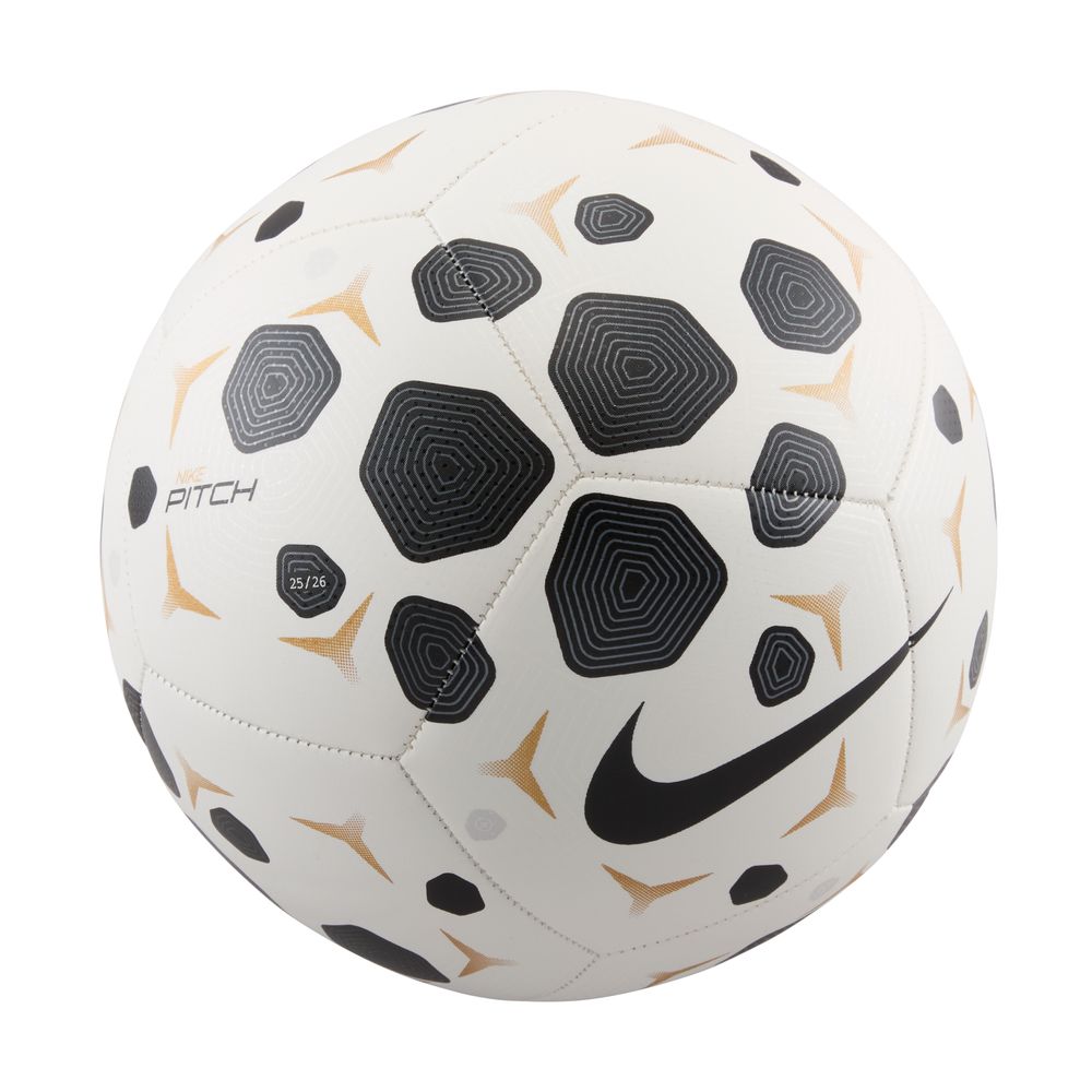 Nike Pitch Fotball 25/26 Hvit/Sort/Gull