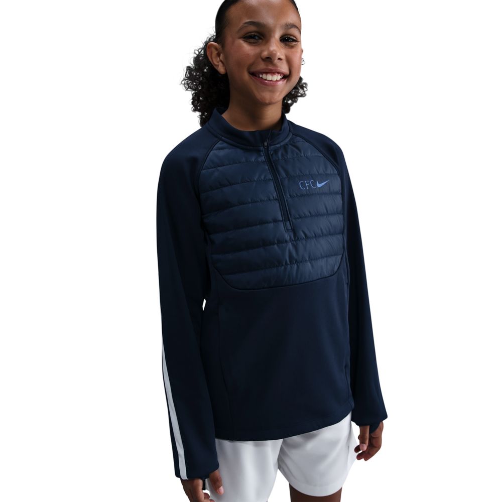 Nike Chelsea Therma-FIT Academy Treningsgenser Barn Winter Warrior Marine