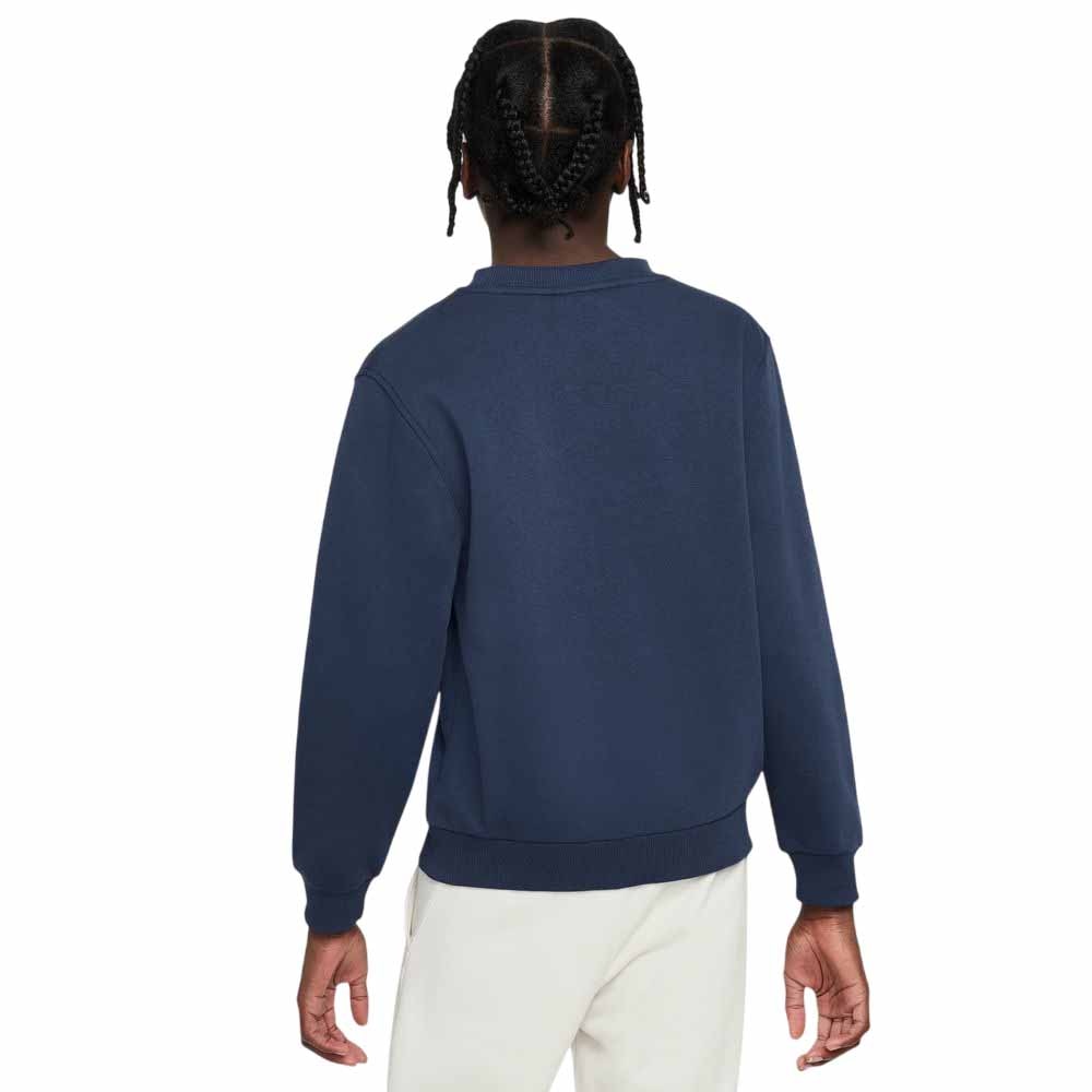 Nike NSW Club Fleece Crew Fritidsgenser Barn Marine