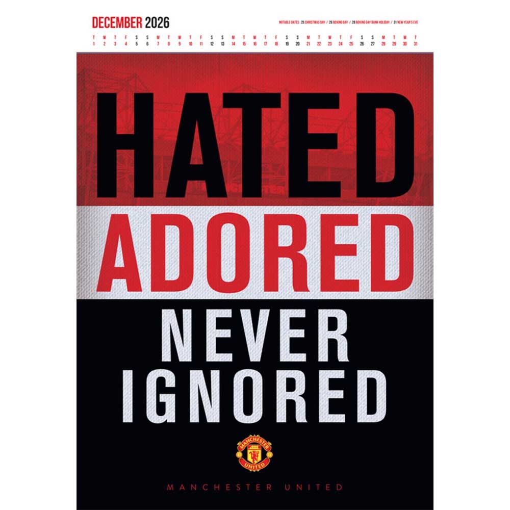 Official Product Manchester United Kalender 2026 A3 Deluxe