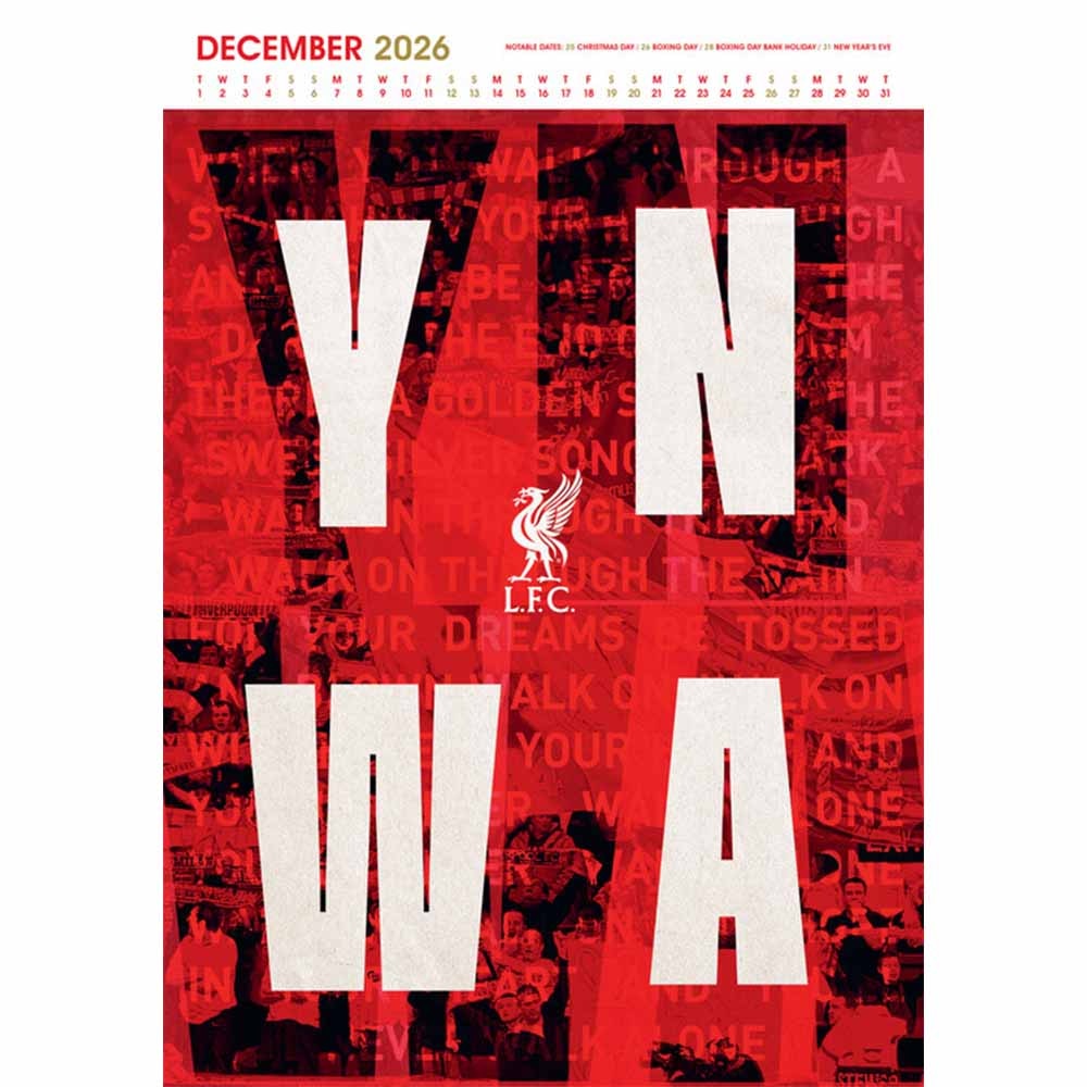 Official Product Liverpool FC Kalender 2026 A3 Deluxe