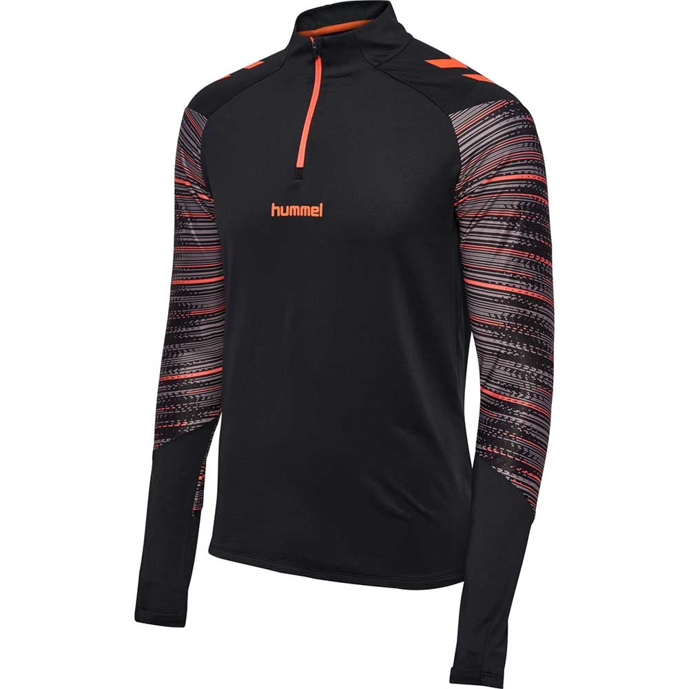 Hummel Blaze Pro 1/2 Zip Treningsgenser Sort/Oransje