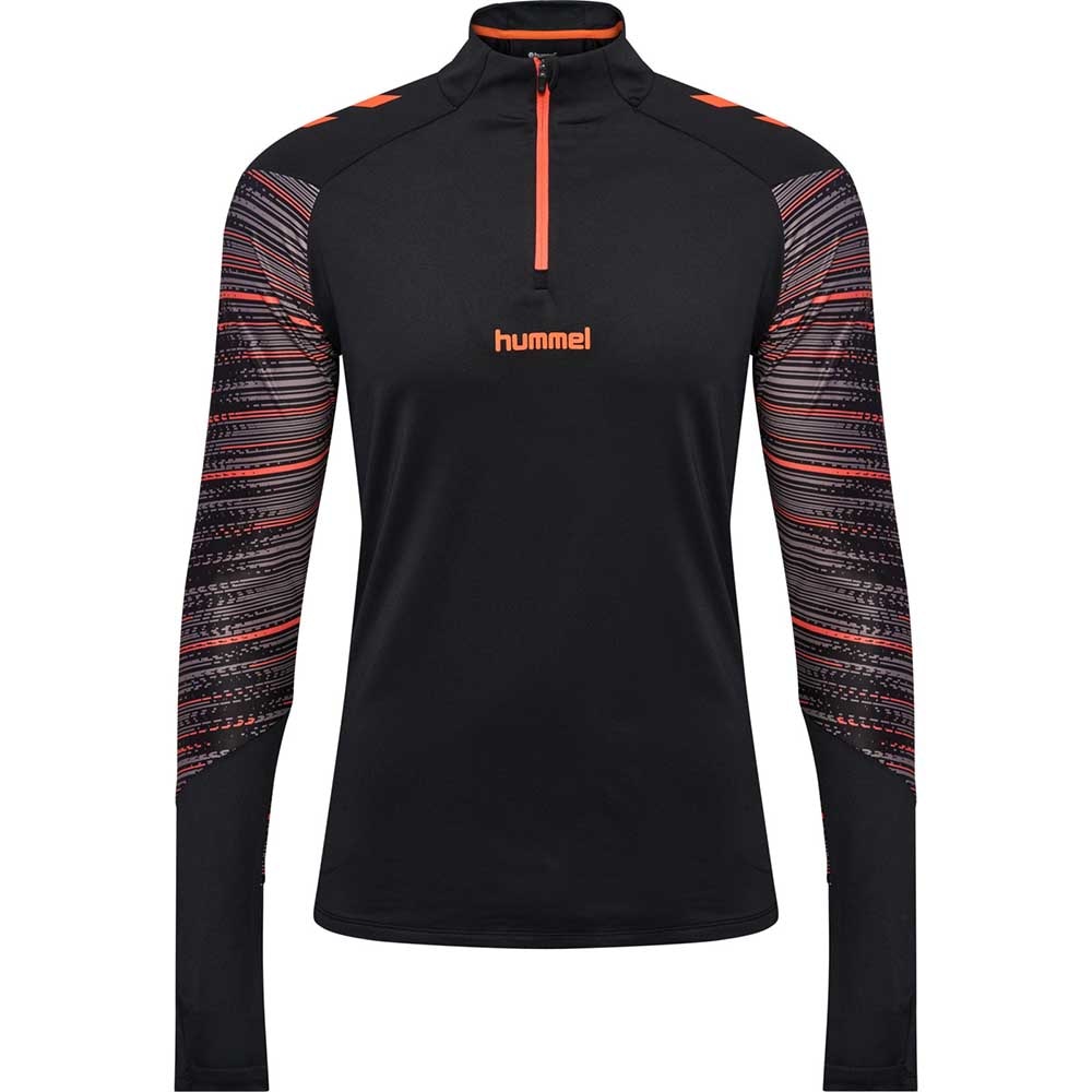 Hummel Blaze Pro 1/2 Zip Treningsgenser Sort/Oransje