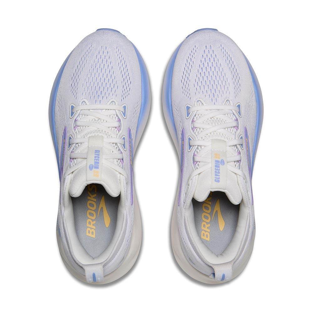 Brooks Glycerin 22 Joggesko Dame Hvit/Blå/Lilla