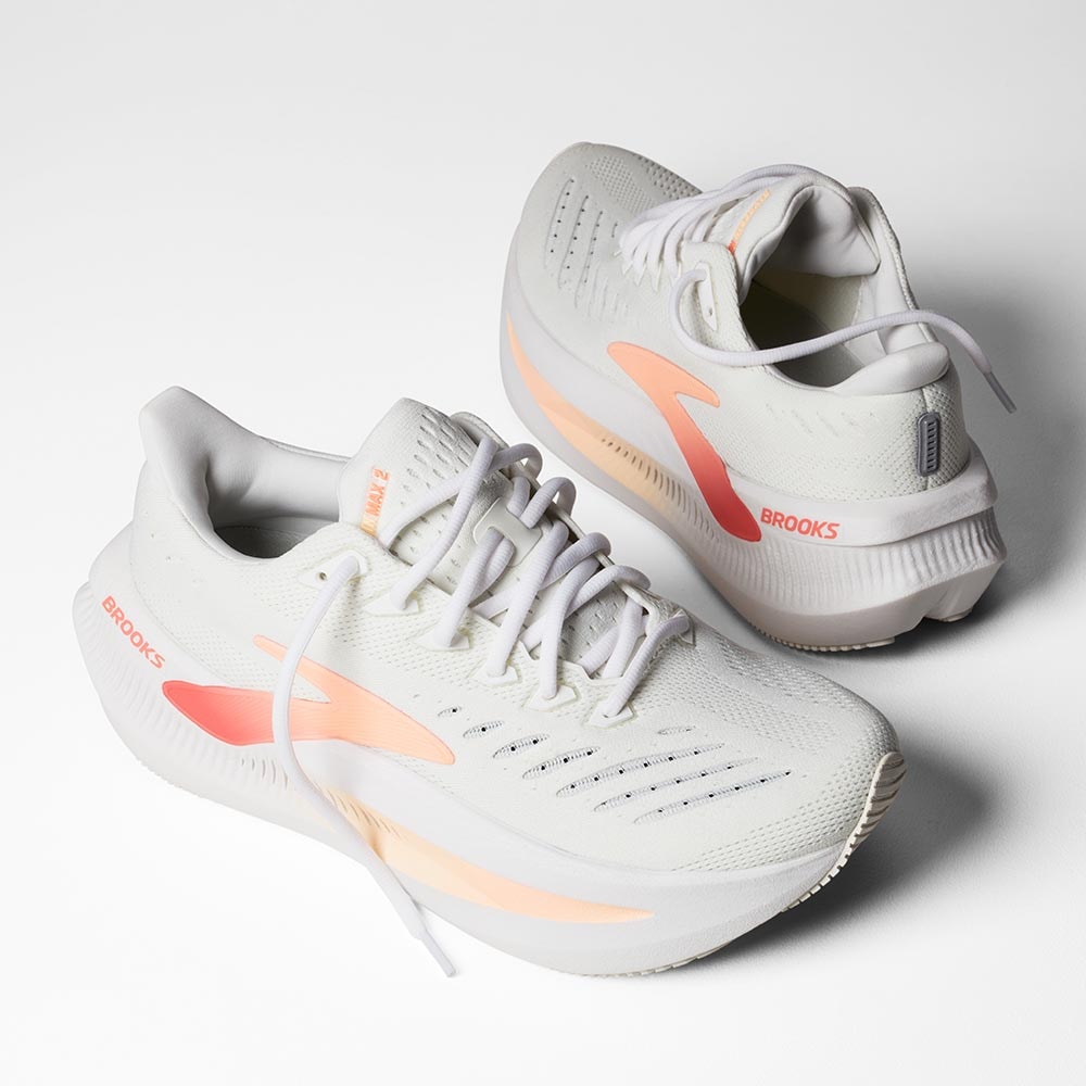 Brooks Glycerin Max 2 Joggesko Dame Hvit/Oransje