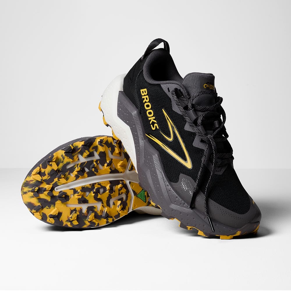 Brooks Caldera 8 Joggesko Herre Sort/Grå/Gul