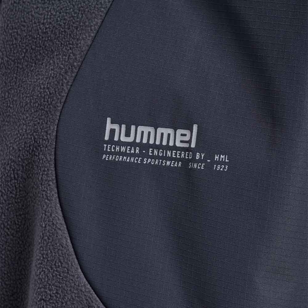 Hummel Hybrid Full-Zip Fleecejakke Mørkegrå