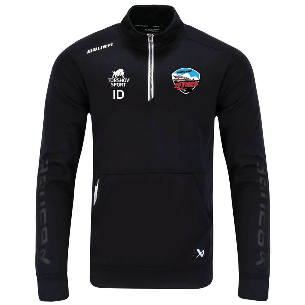Bauer Ullensaker Flyers Hockey 1/2 Zip Barn Genser Svart