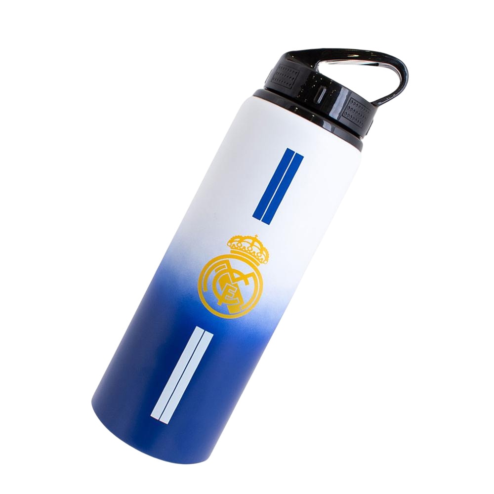 Official Product Real Madrid Aluminium Drikkeflaske 750ml Hvit/Blå