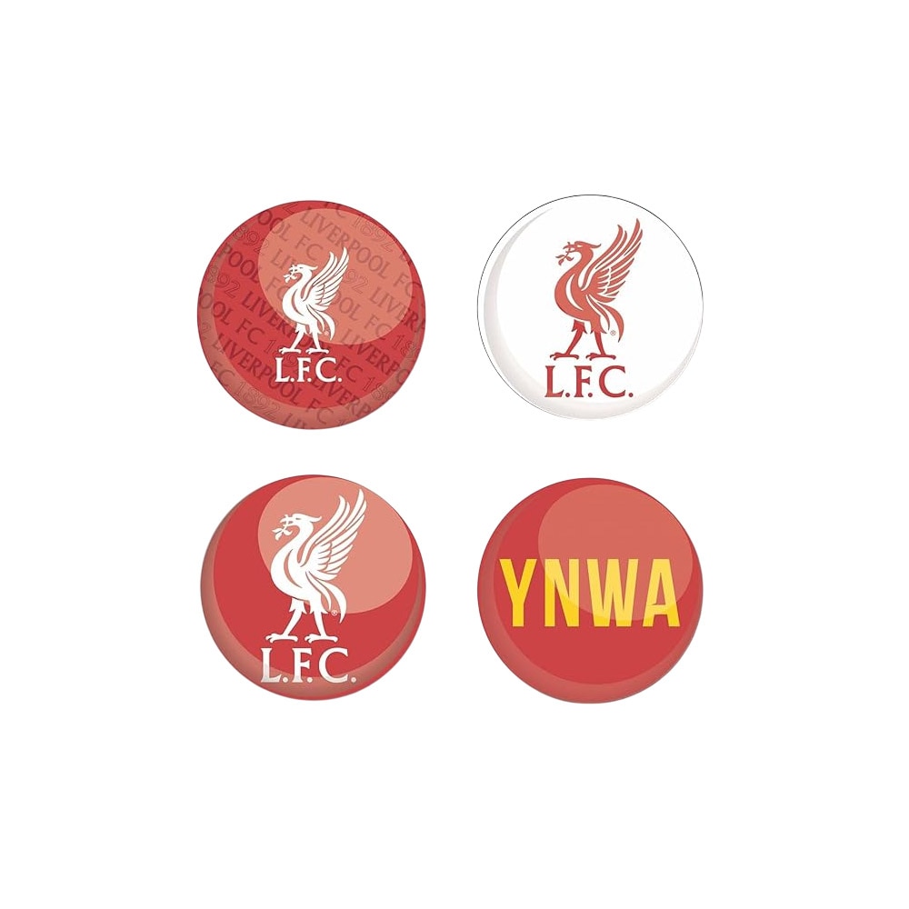 Official Product Liverpool FC Button Badges 4pk