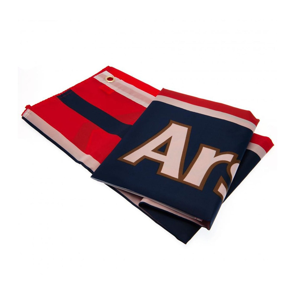 Official Product Arsenal Wordmark Stripes Flagg Rød