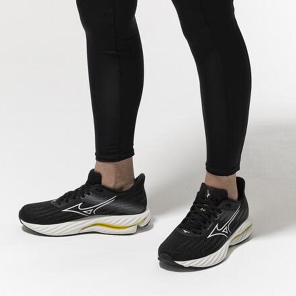 Mizuno Wave Inspire 21 Joggesko Dame Sort/Gul