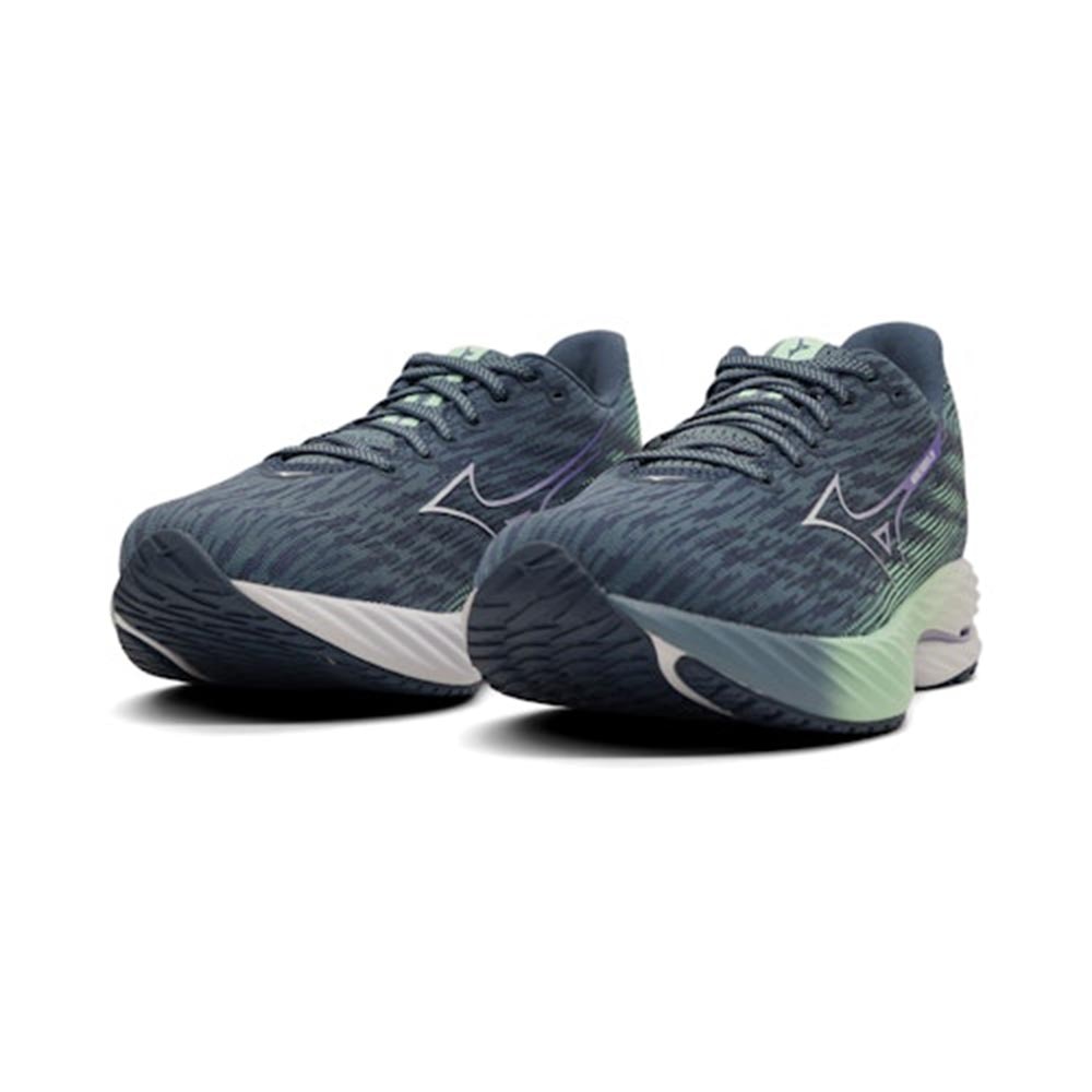 Mizuno Wave Rider 28 Joggesko Dame Blå/Grønn/Lilla