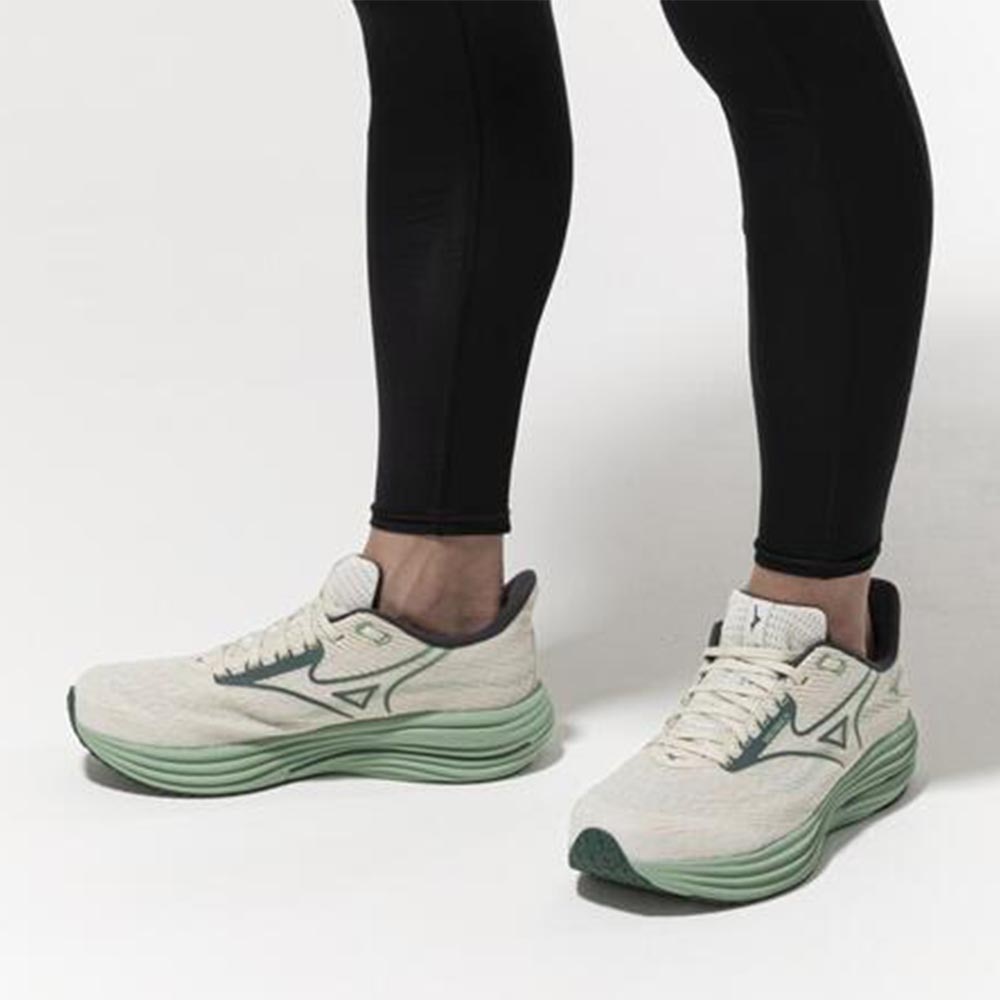 Mizuno Wave Rider 29 Joggesko Herre Beige/Grønn