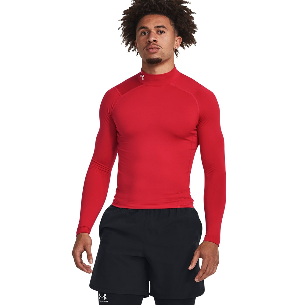 Under Armour ColdGear® Compression Mock Baselayer Rød