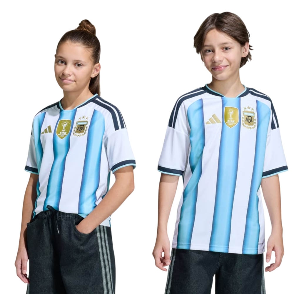 Adidas Argentina Fotballdrakt VM 2026 Barn Hjemme
