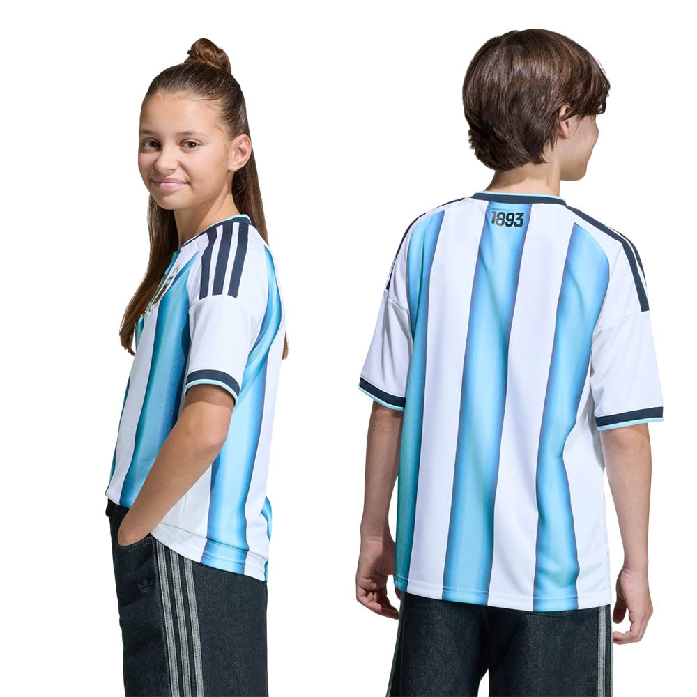 Adidas Argentina Fotballdrakt VM 2026 Barn Hjemme