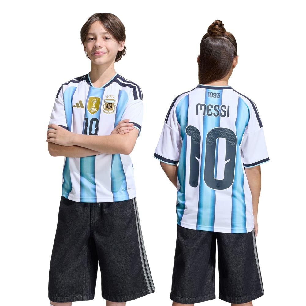 Adidas Argentina Fotballdrakt VM 2026 Messi Barn Hjemme