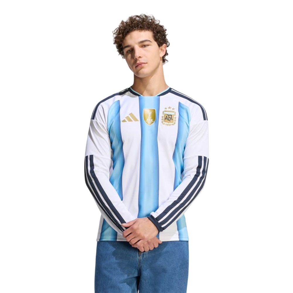 Adidas Argentina Langermet Fotballdrakt VM 2026 Hjemme