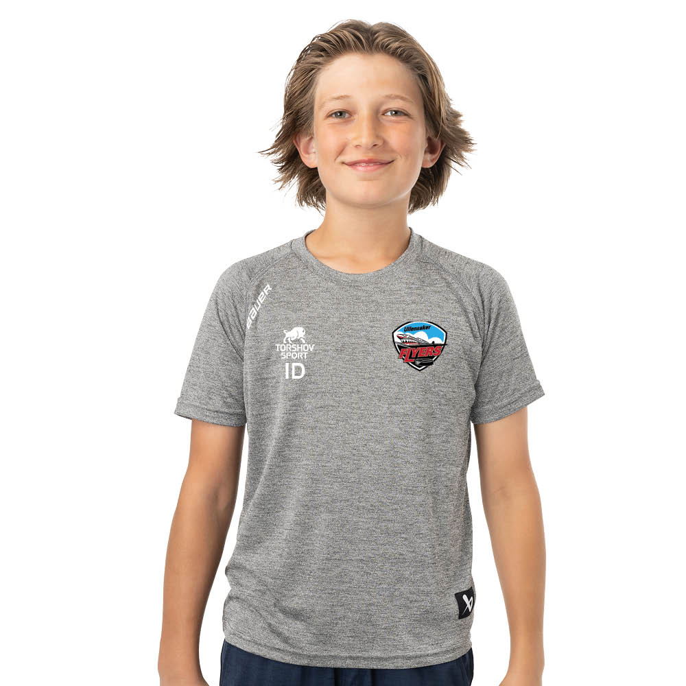 Bauer Ullensaker Flyers Hockey Tech Treningstrøye Barn Grå