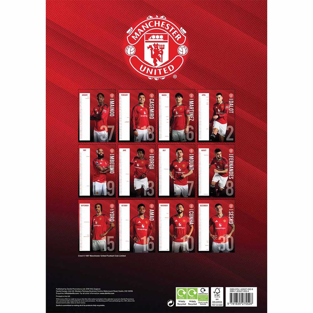 Official Product Manchester United A3 Kalender 2026