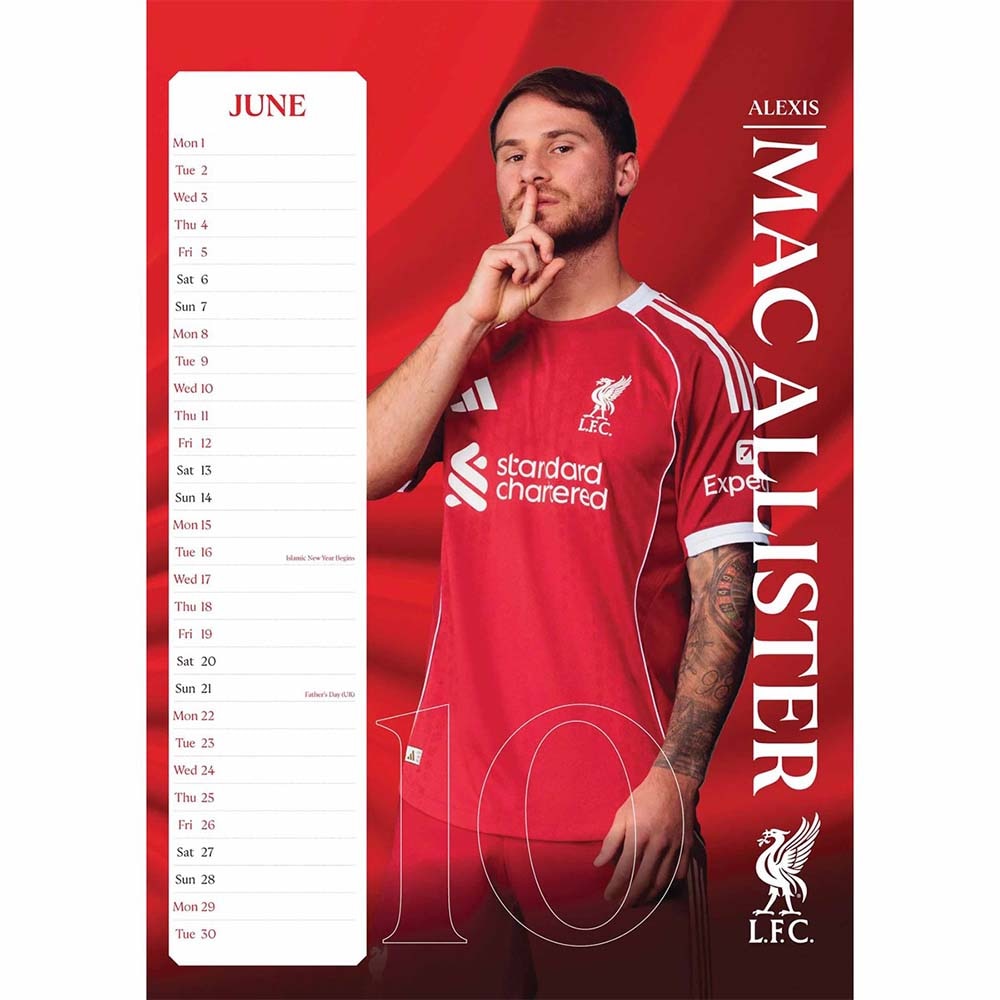Official Product Liverpool FC A3 Kalender 2026