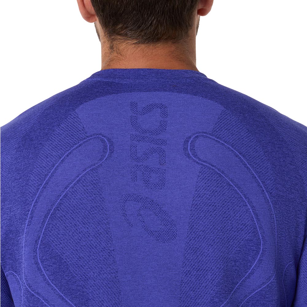 Asics Road Seamless Langermet Trøye Herre Lilla/Blå