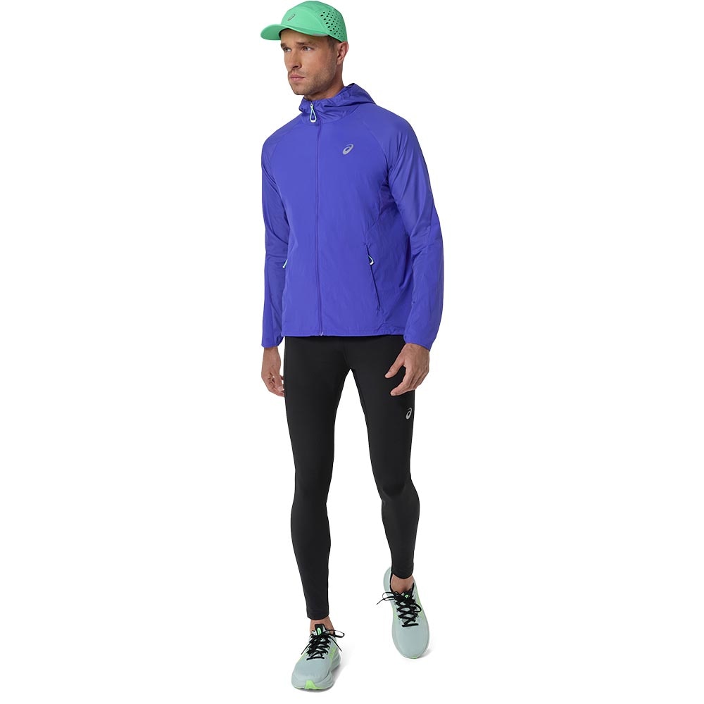 Asics Road Packable Løpejakke Herre Blå