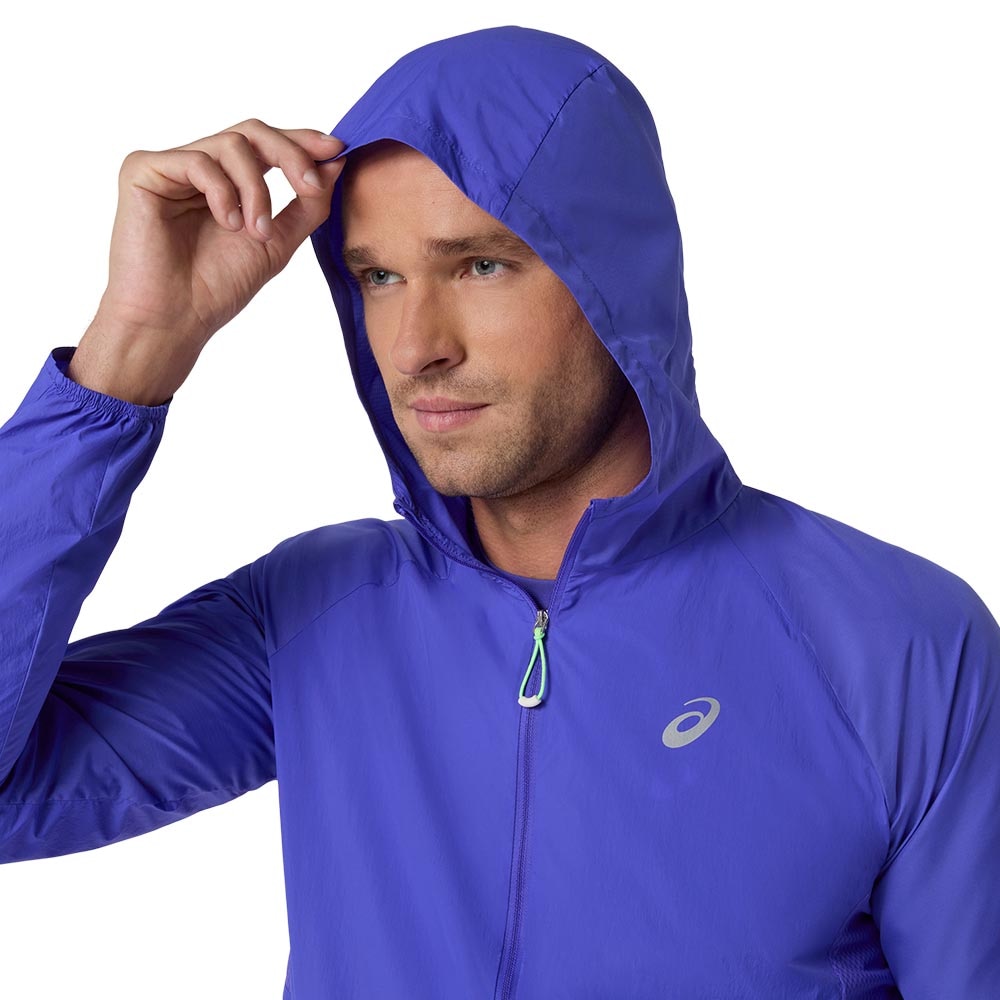 Asics Road Packable Løpejakke Herre Blå