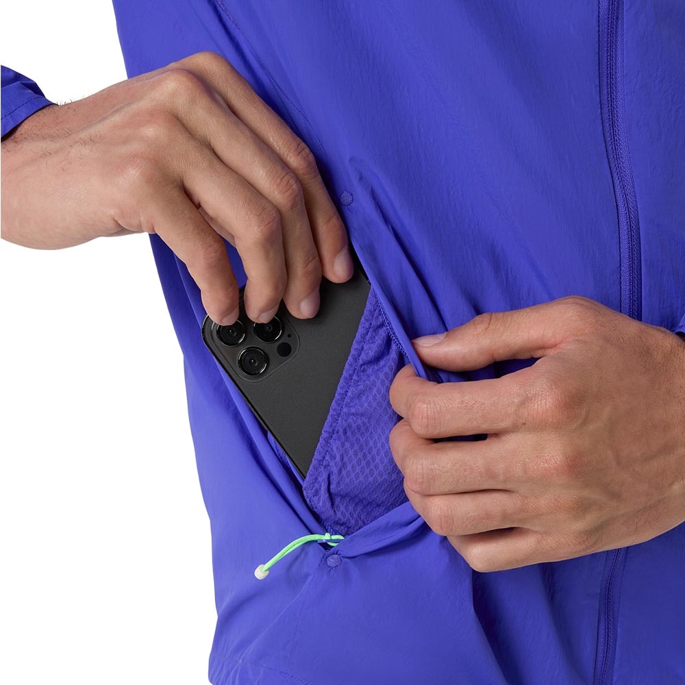 Asics Road Packable Løpejakke Herre Blå