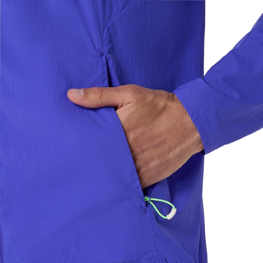 Asics Road Packable Løpejakke Herre Blå